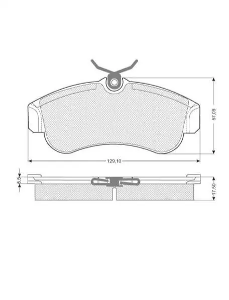 Гальмівні колодки дискові STARLINE BD S203 (фото 1)