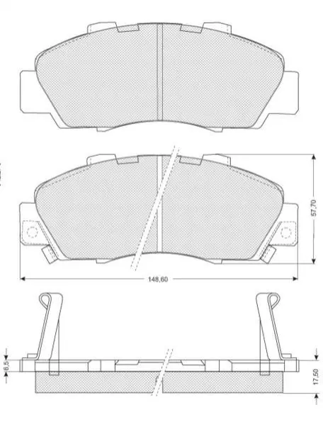 Гальмівні колодки дискові STARLINE BD S214 (фото 1)