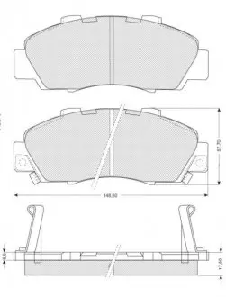 Гальмівні колодки дискові STARLINE BD S214