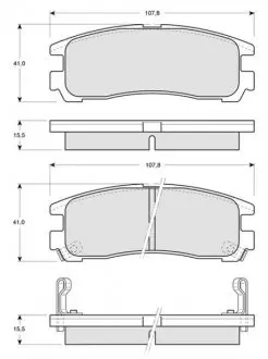 Гальмівні колодки дискові STARLINE BD S230