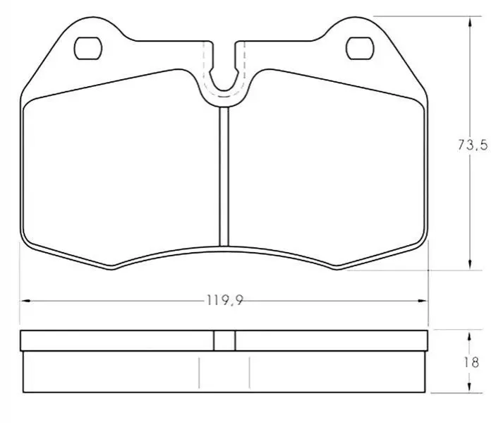 Гальмівні колодки дискові STARLINE BD S351 (фото 1)