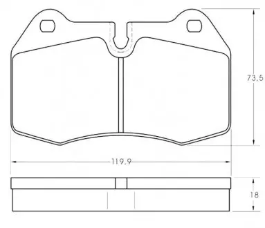 Гальмівні колодки дискові STARLINE BD S351