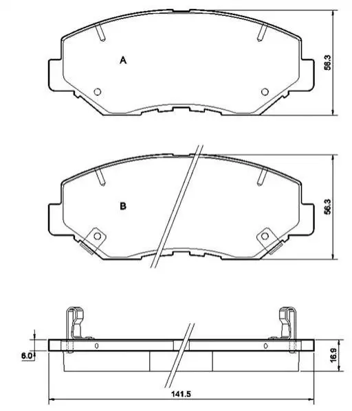 Гальмівні колодки дискові STARLINE BD S356 (фото 1)