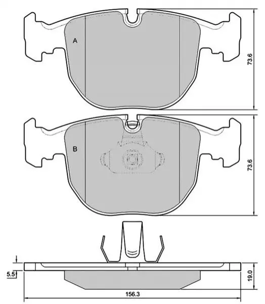 Гальмівні колодки дискові STARLINE BD S384 (фото 1)