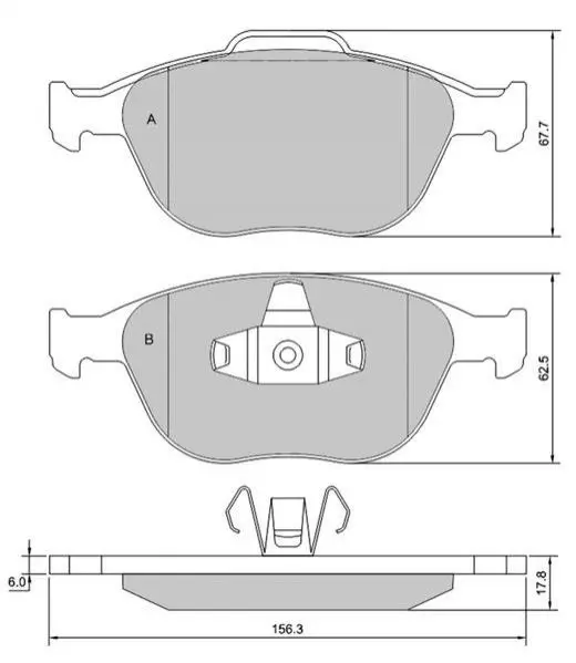 Гальмівні колодки дискові STARLINE BD S428 (фото 1)