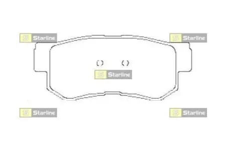 Гальмівні колодки дискові STARLINE BD S441 (фото 1)