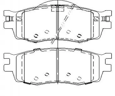 Гальмівні колодки дискові STARLINE BD S457 (фото 1)