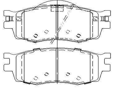 Гальмівні колодки дискові STARLINE BD S457