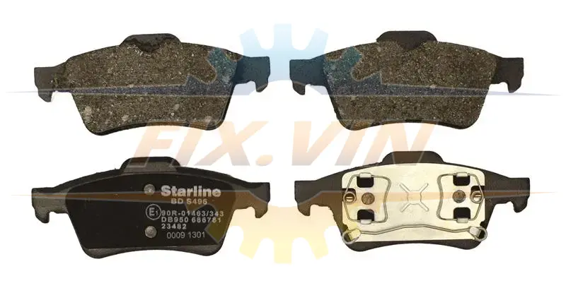 Гальмівні колодки дискові STARLINE BD S829P (фото 1)