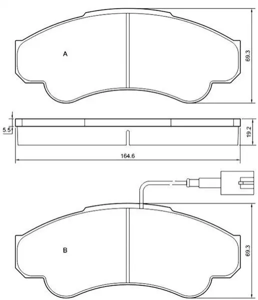 Гальмівні колодки дискові STARLINE BD S840P (фото 1)