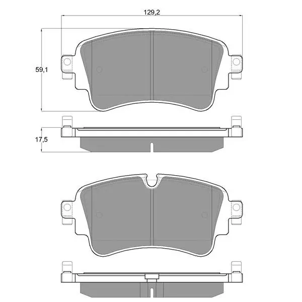 Гальмівні колодки дискові STARLINE BD S998 (фото 1)