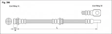 Гальмівний шланг STARLINE HA ST.1113