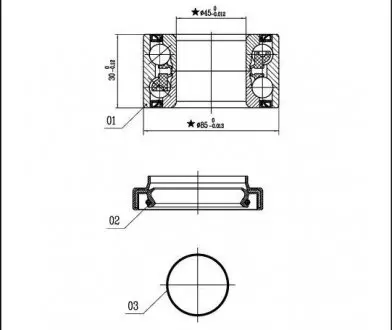 Підшипник колісний STARLINE LO 01466