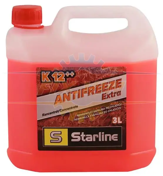 Охолоджуюча рідина G12++ 3л. STARLINE NA K12PP-3 (фото 1)