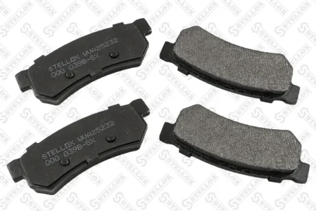 Колодки гальмівні задні (диск) STELLOX 000039BSX