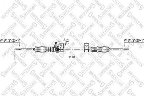 Рейка рульова STELLOX 0035030SX