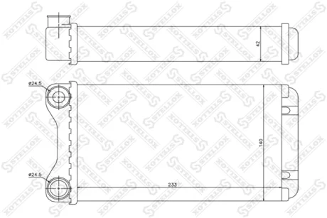 Радіатор опалення салону STELLOX 1035102SX
