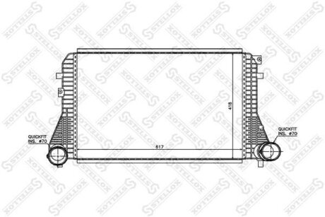 Радіатор інтеркулера STELLOX 1040038SX