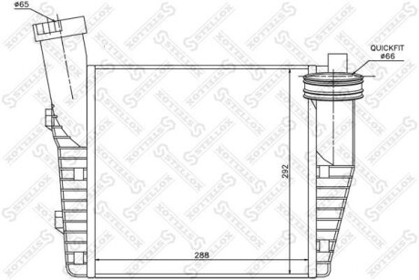 Радіатор інтеркулера STELLOX 1040074SX