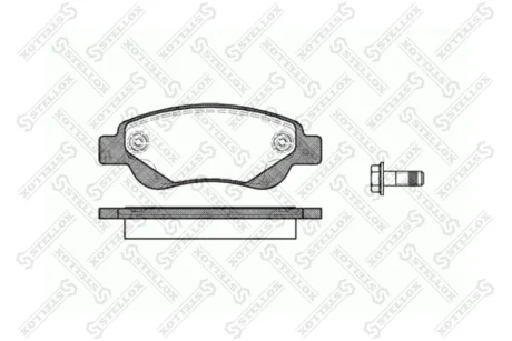 Колодки гальмівні передні (диск) STELLOX 1188000SX