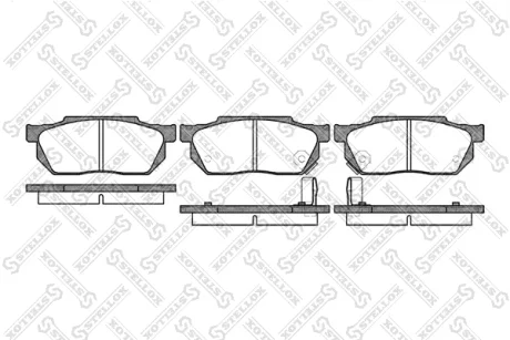 Колодки гальмівні передні (диск) STELLOX 204002SX