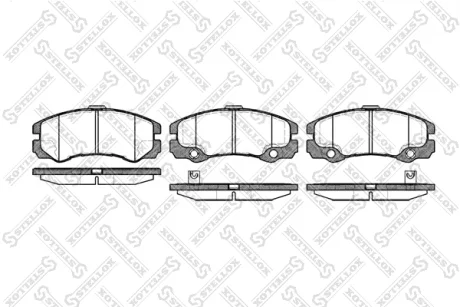 Колодки гальмівні передні (диск) STELLOX 436032SX
