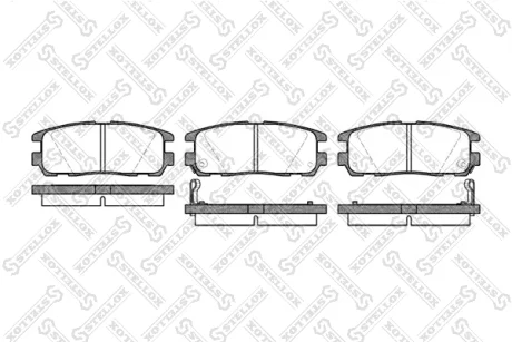 Колодки гальмівні задні STELLOX 437002BSX