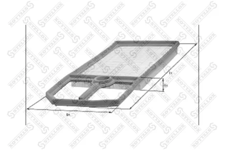 Фільтр повітряний STELLOX 7101619SX