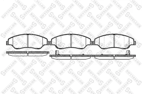 Колодки гальмівні передні (диск) STELLOX 750002SX