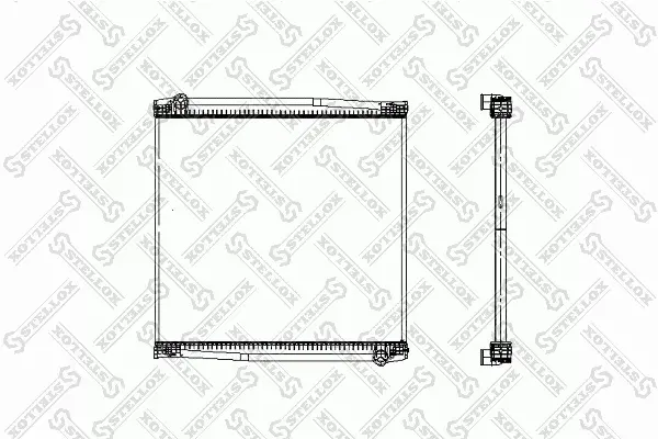 Радіатор охолодження двигуна (М/T) STELLOX 8103314SX (фото 1)