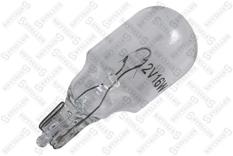 Лампа розжарювання W16W 12V16W (Біла) (тип W2.1x9.5d) STELLOX 9939043SX