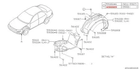 Кліпса SUBARU 909300029