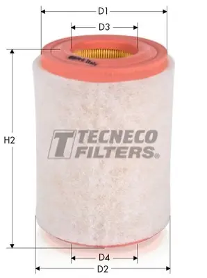 TECNECO DB Фильтр воздушный SMART 0,7 02- Tecneco AR2074-S (фото 1)