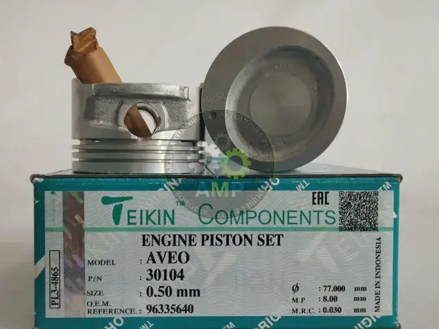 Поршень із пальцем +0.50мм (к-кт на двигун) AVEO 30104-050 TEIKIN 30104050 (фото 1)