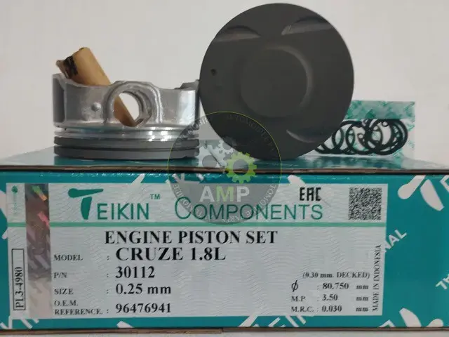 Поршни +0.25mm (к-кт на мотор) Chevrolet CRUZE F18D4 TEIKIN 30112025 (фото 1)