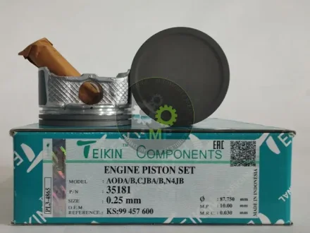 Поршень із пальцем +0.25мм (к-кт на двигун) AODA/B,CJBA/B,N4JB 35181-025 TEIKIN 35181025