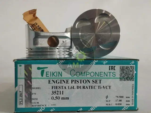 Поршень із пальцем +0.50мм (к-кт на двигун) FIESTA 1.6L DURATEC Ti-VCT 35211-050 TEIKIN 35211050 (фото 1)