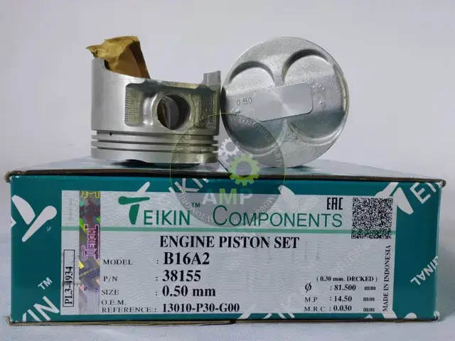 Поршень із пальцем +0.50мм (к-кт на двигун) HONDA B16A2 38155-050 TEIKIN 38155050 (фото 1)