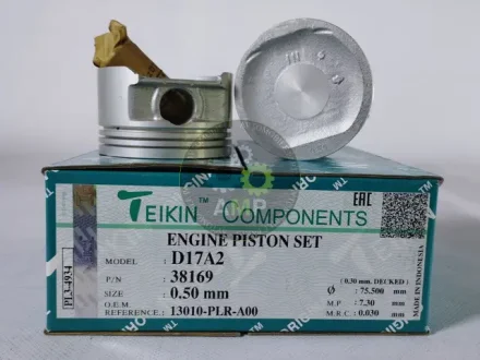 Поршень із пальцем +0.50мм (к-кт на двигун) HONDA D17A2 FR-V 38169-050 TEIKIN 38169050