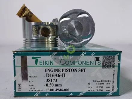 Поршень із пальцем +0.50мм (к-кт на двигун) D16A6-II 38173-050 TEIKIN 38173050