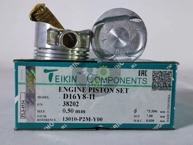 Поршень із пальцем +0.50мм (к-кт на двигун) HONDA D16Y8-II TEIKIN 38202-050 (фото 1)