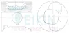 Поршни ремонт (+0.50мм) (к-кт на мотор) ISUZU 4JA1 TEIKIN 39162050 (фото 1)