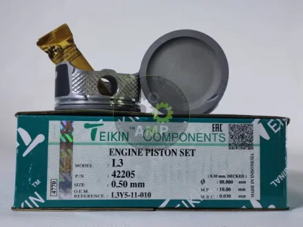 Поршень із пальцем +0.50мм (к-кт на двигун) Mazda 2.3 (L3) 42205-050 TEIKIN 42205050