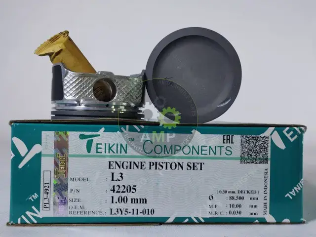 Поршень із пальцем +1.00мм (к-кт на двигун) Mazda 2.3 (L3) TEIKIN 42205-100 (фото 1)