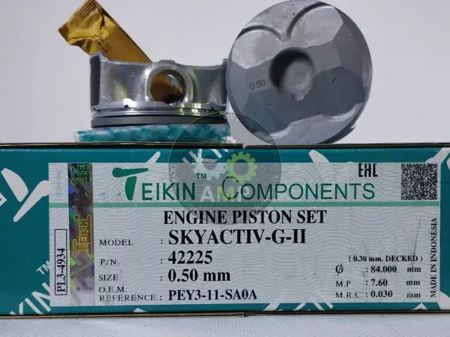 Поршень ДВС 0.5 (4шт.+пальцы) Mazda (SKYACTIV-G-II) CX-5 (13-), 3 (14-) 6 (12-) 2.0 DOHC 16V TEIKIN 42225-050 (фото 1)