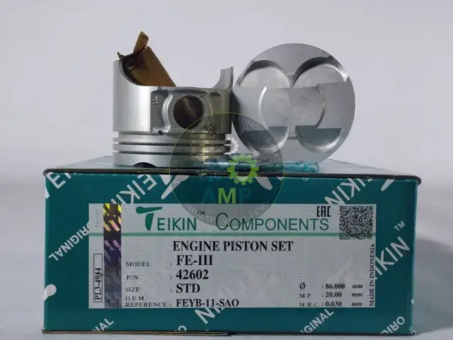 Поршень із пальцем STD (к-кт на двигун) Mazda 2.0 16V (FE-III) 42602-STD TEIKIN 42602STD (фото 1)