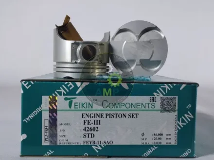 Поршень із пальцем STD (к-кт на двигун) Mazda 2.0 16V (FE-III) 42602-STD TEIKIN 42602STD