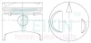 Поршни ремонт +0.50мм (к-кт на мотор) 4G33 TEIKIN 43137050 (фото 1)