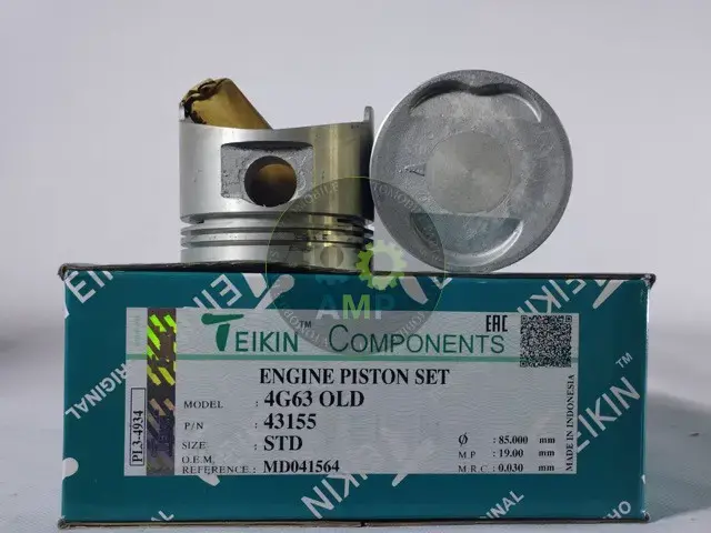 Поршень із пальцем STD (к-кт на двигун) Mitsubishi 2.0L (4G63 OLD) TEIKIN 43155-STD (фото 1)