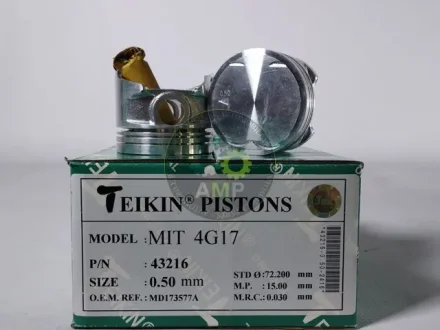 Поршень із пальцем +0.50мм (к-кт на двигун) Mitsubishi 4G17 Colt T120SS 43216-050 TEIKIN 43216050